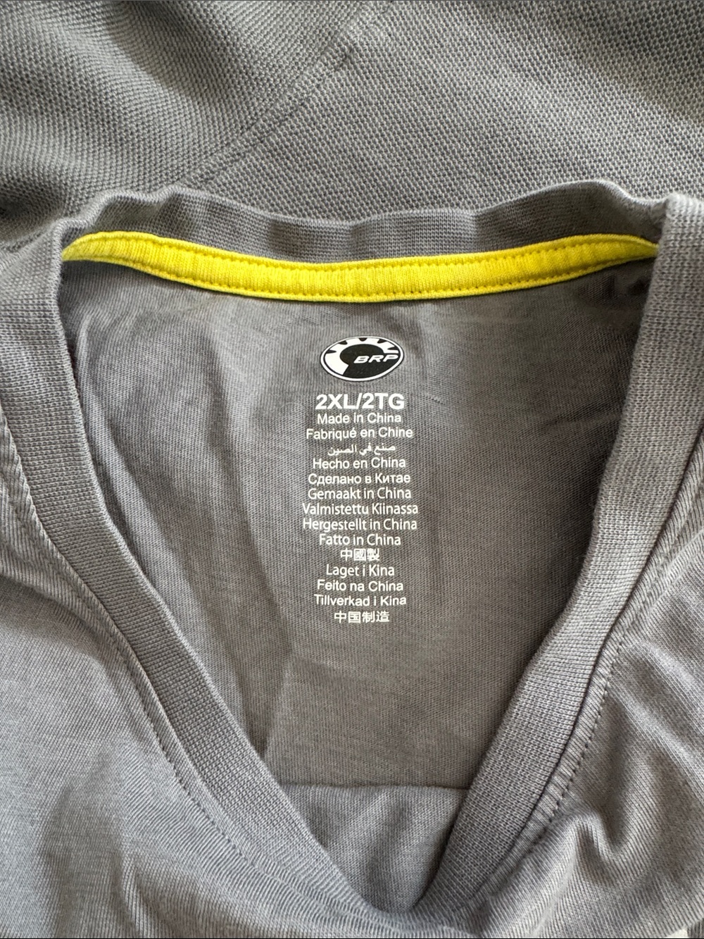 Bundle! Men's Seedoo Gray Polo Shirt + grey tee - Picture 3 of 6